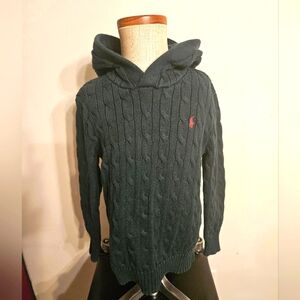 Polo Ralph Lauren Boys Cable Knit Hooded Sweater